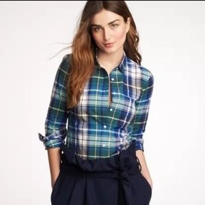 J crew plaid boy shirt