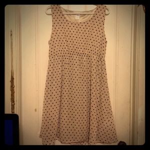 Muted pink and black heart dress