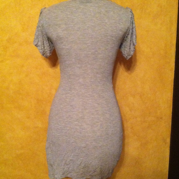 *HOST PICK*Akira Chicago gray dress sequin sleeves - Picture 2 of 3