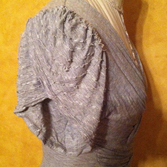 *HOST PICK*Akira Chicago gray dress sequin sleeves - Picture 3 of 3