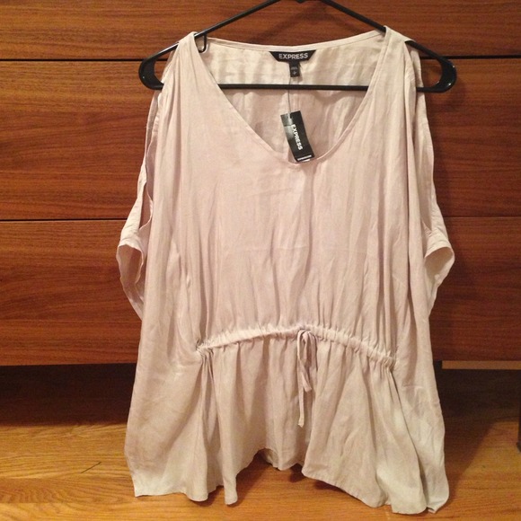 NWT express open sleeve shirt