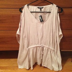 NWT express open sleeve shirt