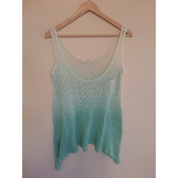 Knit crochet tank
