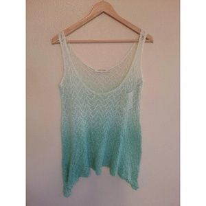 Knit crochet tank