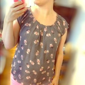 NWT Lauren Conrad gray top