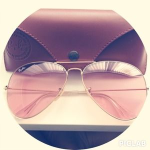 Authentic Ray-Ban pink aviator