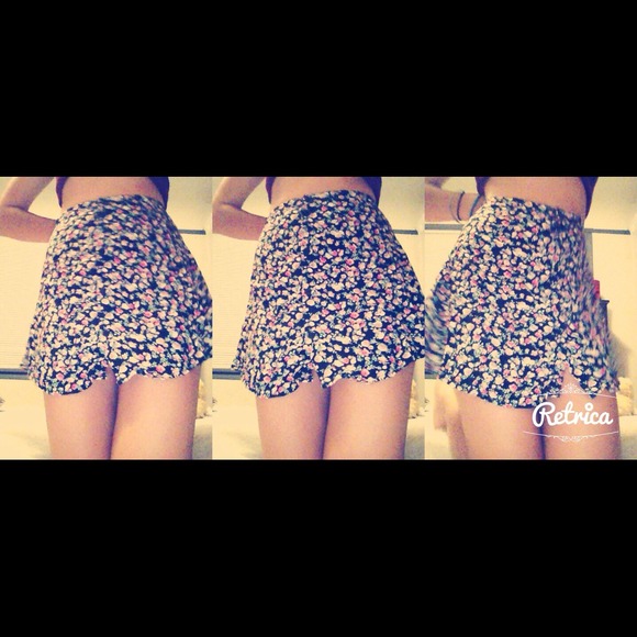 Flower Printed Skirt