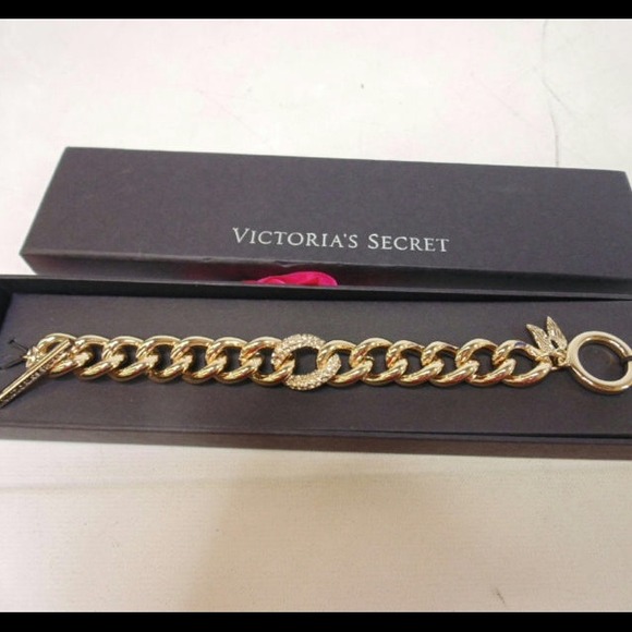 Victoria's Secret Accessories - Victoria's Secret 10K crystals charm bracelet