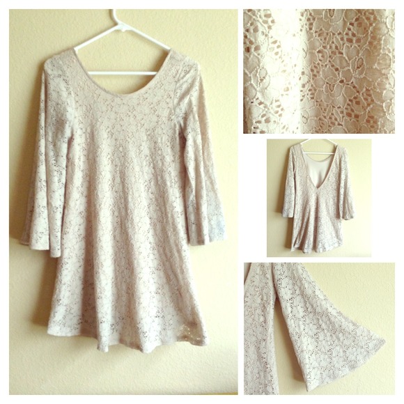 Laced Beige Dress