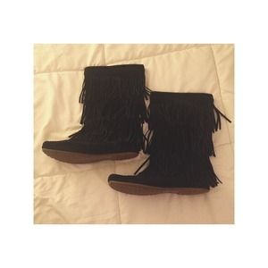 Minnetonka Fringe Boots