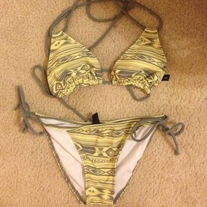 Black Poppy (From Pac Sun) swim suit