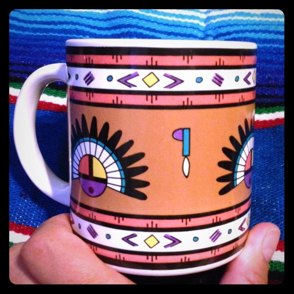 Vintage Native America / Boho / Indian coffee mug