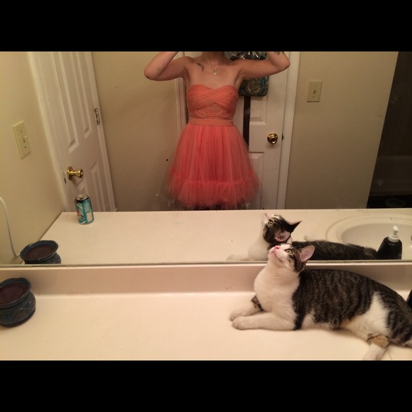 pink prom dress