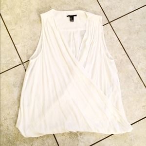 Forever 21 white wrap top