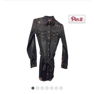 Rocky distressed true religion dress (sold)