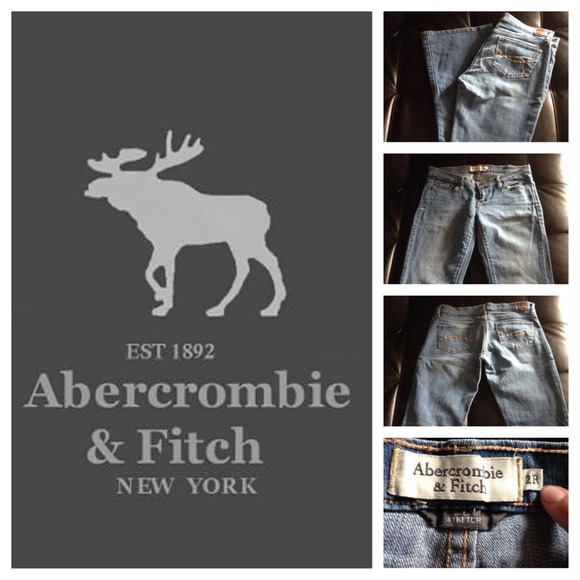 Abercrombie & Fitch Stretch Jeans Sz 2R - Picture 3 of 3