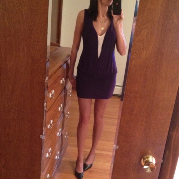 FD royal purple mini dress size medium