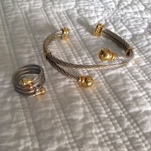 Multi-Tone Bracelet and Ring Set