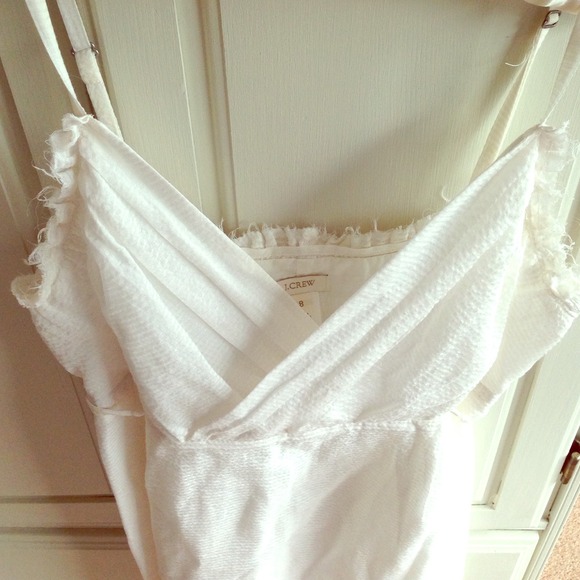 White silk/cotton jcrew sundress
