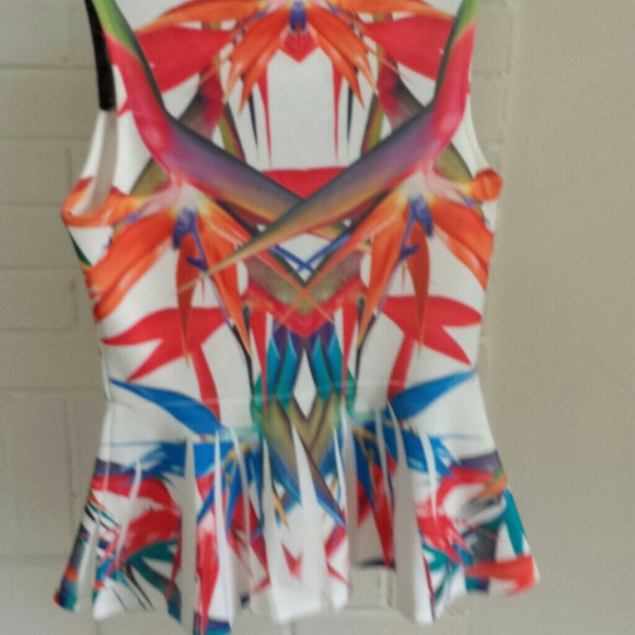 Sold Multi Colored Mesh Top - Picture 2 of 2