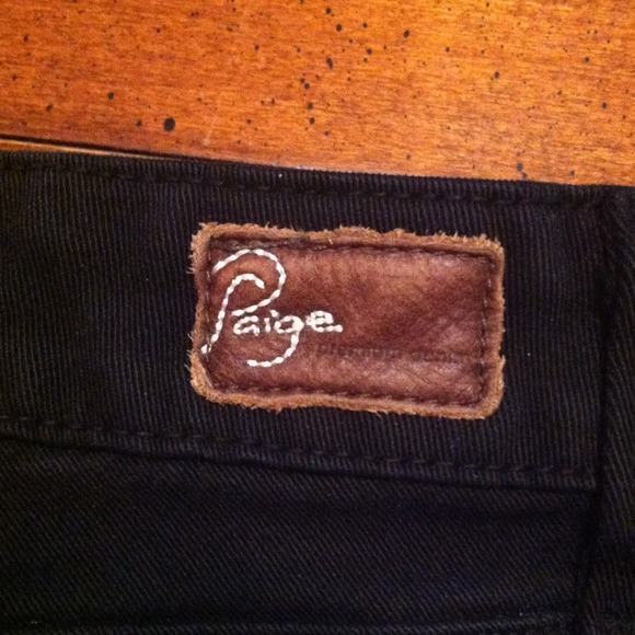Paige Black Denim--Size 28 - Picture 2 of 4