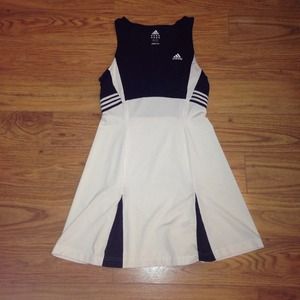 Black and white women's athletic dress