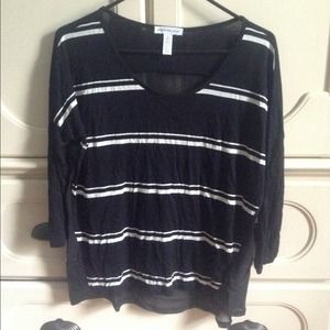 Black and white striped shirt