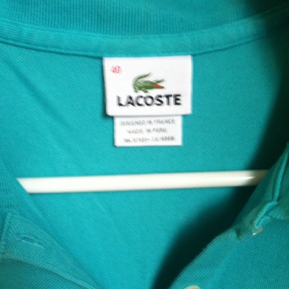 Lacoste 5 Button Polo--Size 40 (equal to US Med.) - Picture 2 of 4