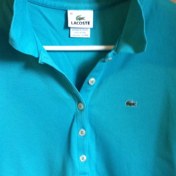 Lacoste 5 Button Polo--Size 40 (equal to US Med.) - Picture 3 of 4