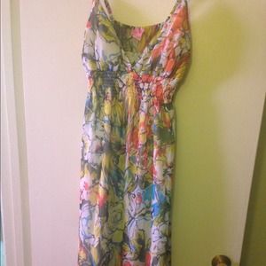 floral summer maxi dress