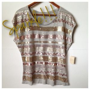 Coldwater Creek Sequined Top