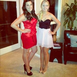 Red dance dress formal