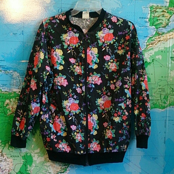Vintage Floral zip up Jacket - Picture 1 of 3