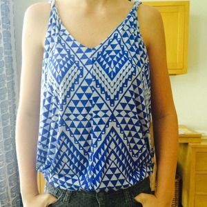 Blue and White shirt