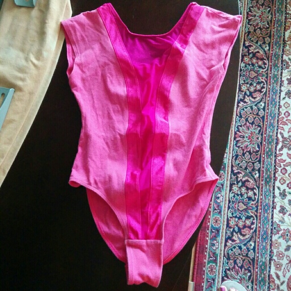 🔹Traded🔹Hot Pink Spandex Cotton Leotard