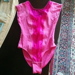 🔹Traded🔹Hot Pink Spandex Cotton Leotard