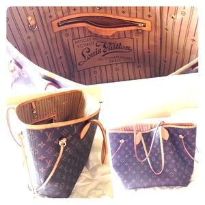 Authentic LV "Neverfull" handbag MM(medium size)