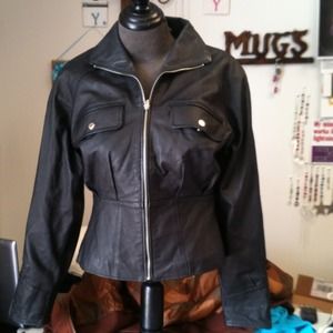 REDUCED! Style works jacket 100% leather