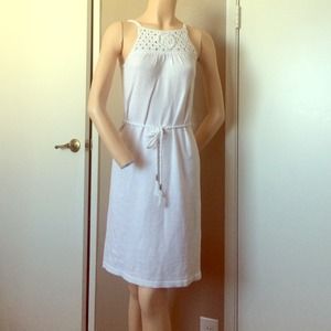 A/X Armani Exchange White Cotton Summer Dress NEW