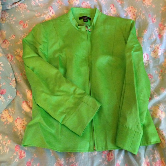 ️❇️WEEKEND SALE❇️ Vintage Louben Neon Green jacket