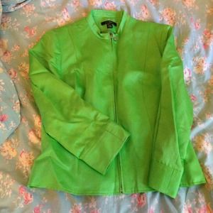 ️❇️WEEKEND SALE❇️ Vintage Louben Neon Green jacket