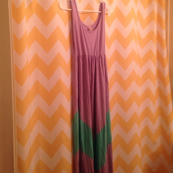 🚫SOLD🚫Adorable maxi dress purple and teal
