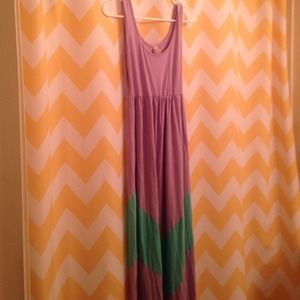 🚫SOLD🚫Adorable maxi dress purple and teal
