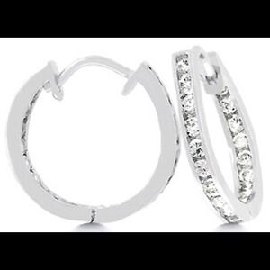 Jones Hoop CZ Earrings