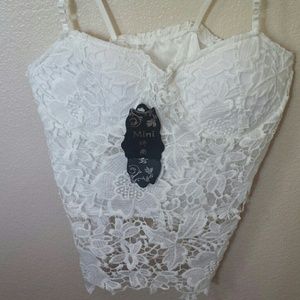 White crochet top