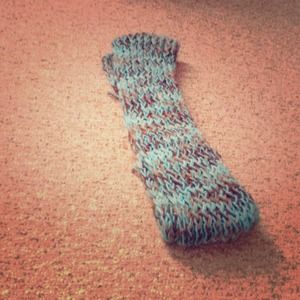A Tiffany knitted  blue& brown sweater