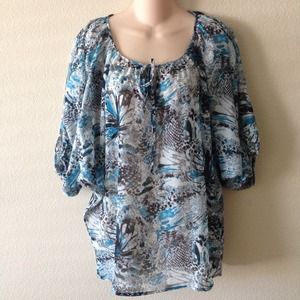 ✨NEW✨ New Lilly Lou Sheer Peasant Top Blouse