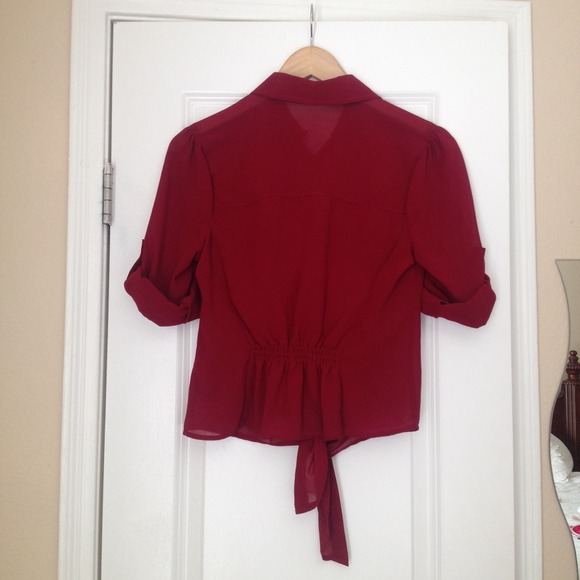 Chiffon button up - Picture 2 of 2