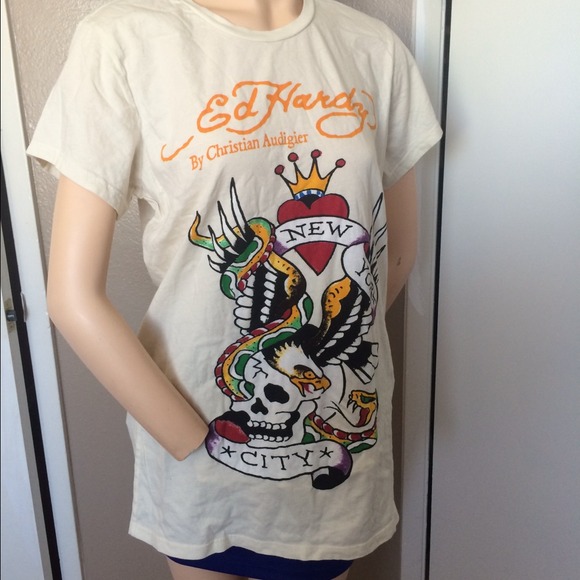 Ed Hardy T-shirt 'New York City' Design NEW!