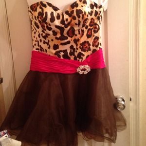 Leopard prom dress! Worn once